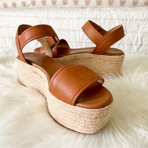 🤎 FRANCO SARTO 🤎 Ben Espadrille Wedge Sandal 7M